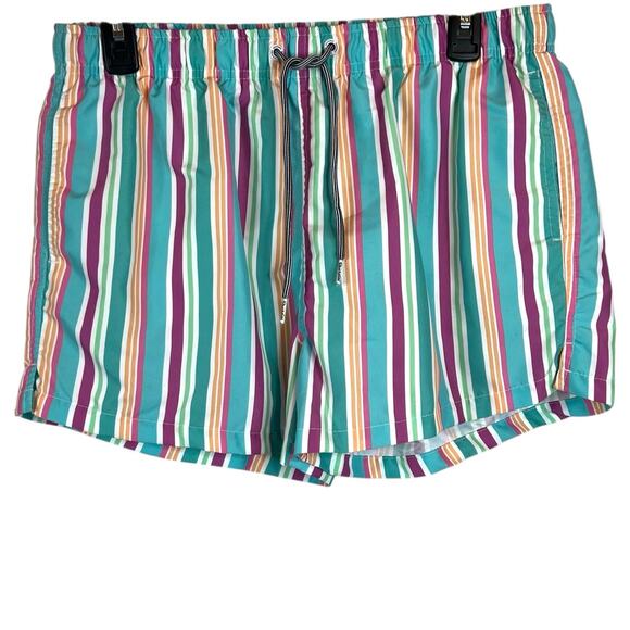 BOARDIES  Swim Trunks All Over Strip Print Men's Large - Picture 1 of 12